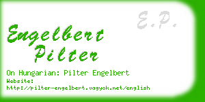 engelbert pilter business card